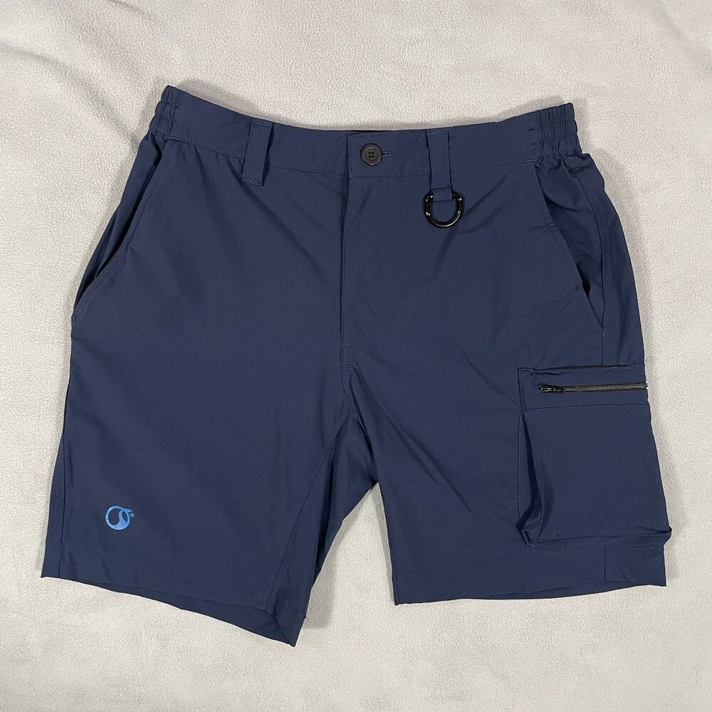 Irontide Womens Adventure Short Size Medium Blue Utility FidLock Pocket Stretch